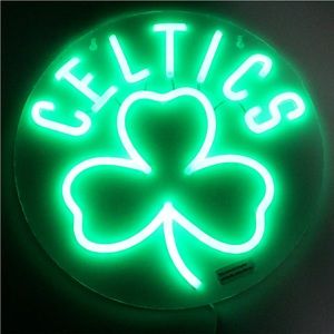 Boston Celtics Logo 12"x12" Neon Light Lamp Sign Beer Handmade Wall Decor